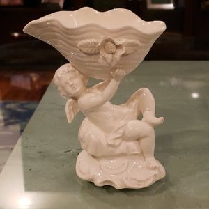 Vintage Lenwile porcelain Angel vase